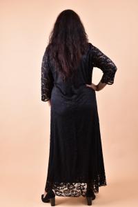 Елегантна дълга рокля /размери 4XL,5XL,6XL/ Модел: 1784