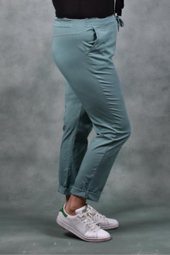 Цветен панталон в цвят резида /Универсален размер/ Модел: 1368