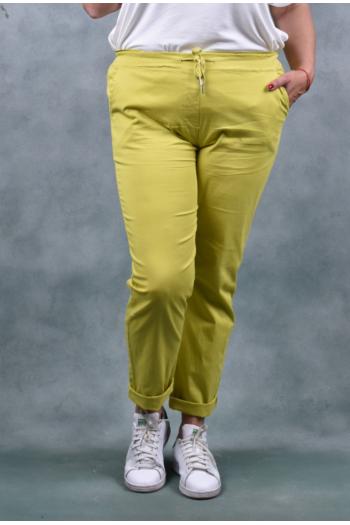 Цветен панталон в цвят горчица /Универсален размер/ Модел: 1335