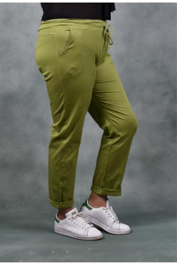 Цветен панталон в цвят авокадо /Универсален размер/ Модел: 1337