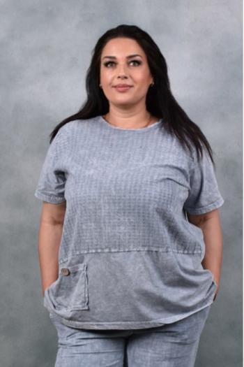 Макси блуза от варен памук /размери 3XL,4XL/ Модел: 1377