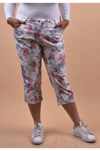 Макси панталон на красиви цветя /размери 48,50,52,54/ Модел: 1360