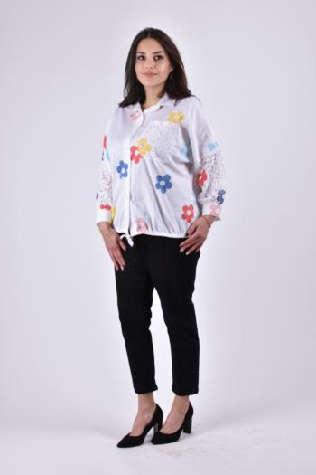 Макси риза на цветя  /Универсален размер/ Модел:2559