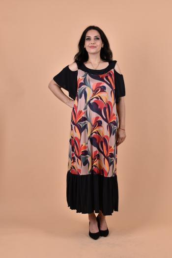 Дълга рокля на цветя /Универсален размер/  Модел: 2122