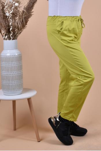 Цветен панталон в цвят горчица /Универсален размер/ Модел: 1335