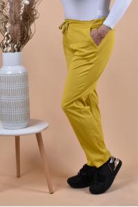 Летен панталон в свеж цвят горчица /Универсален размер/Модел:1991