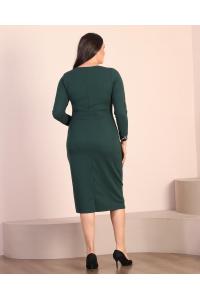 Изискана роклкя с интересна лента /размери:2XL,3XL,4XL/Модел:2484